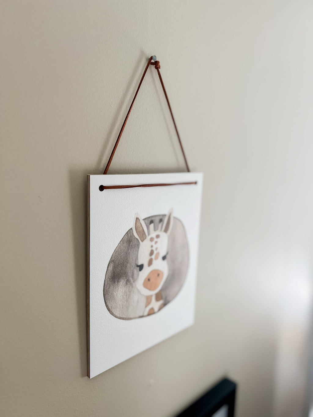 Giraffe Circle Hanging Wall Art