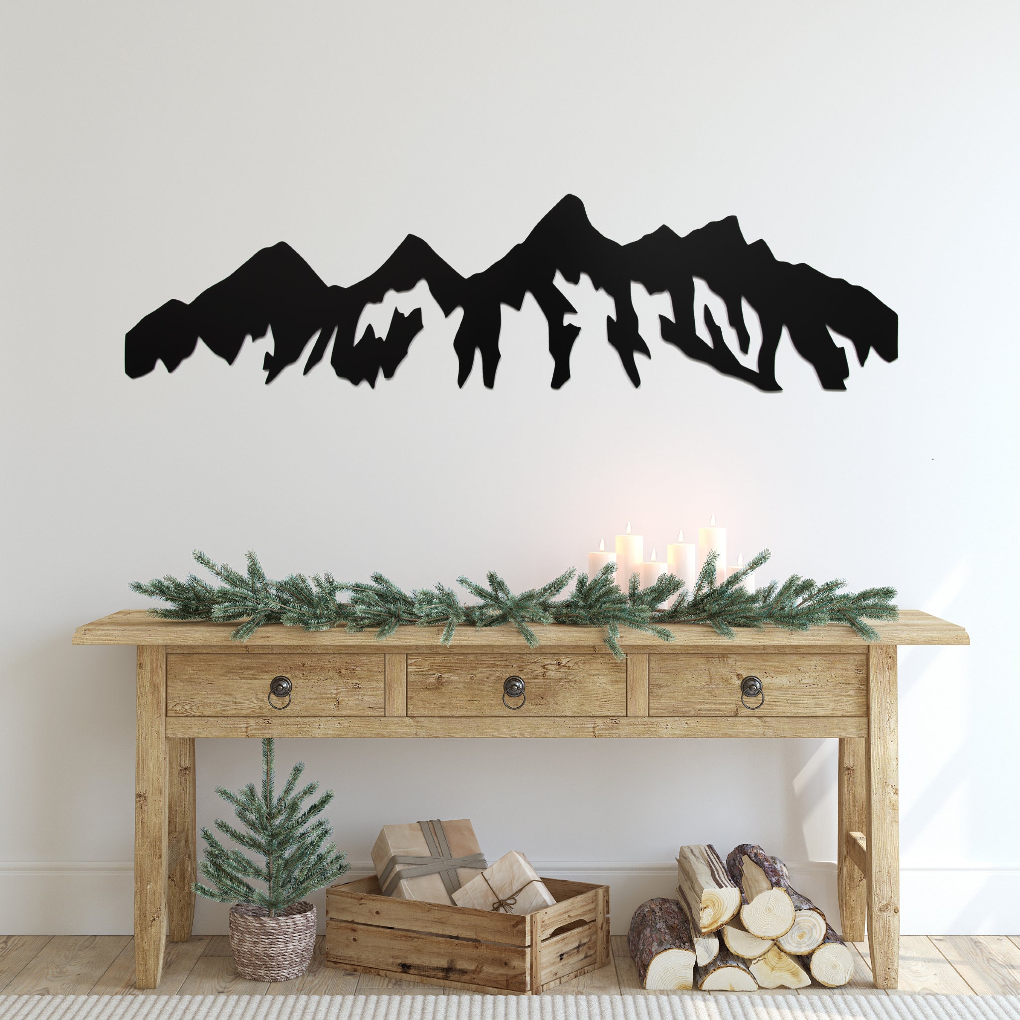 Teton Mountain Range - Metal Wall Art