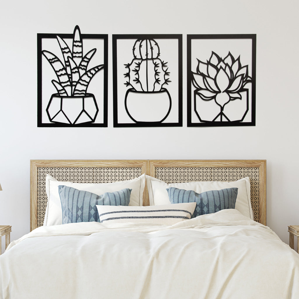 Succulents - Metal Wall Art
