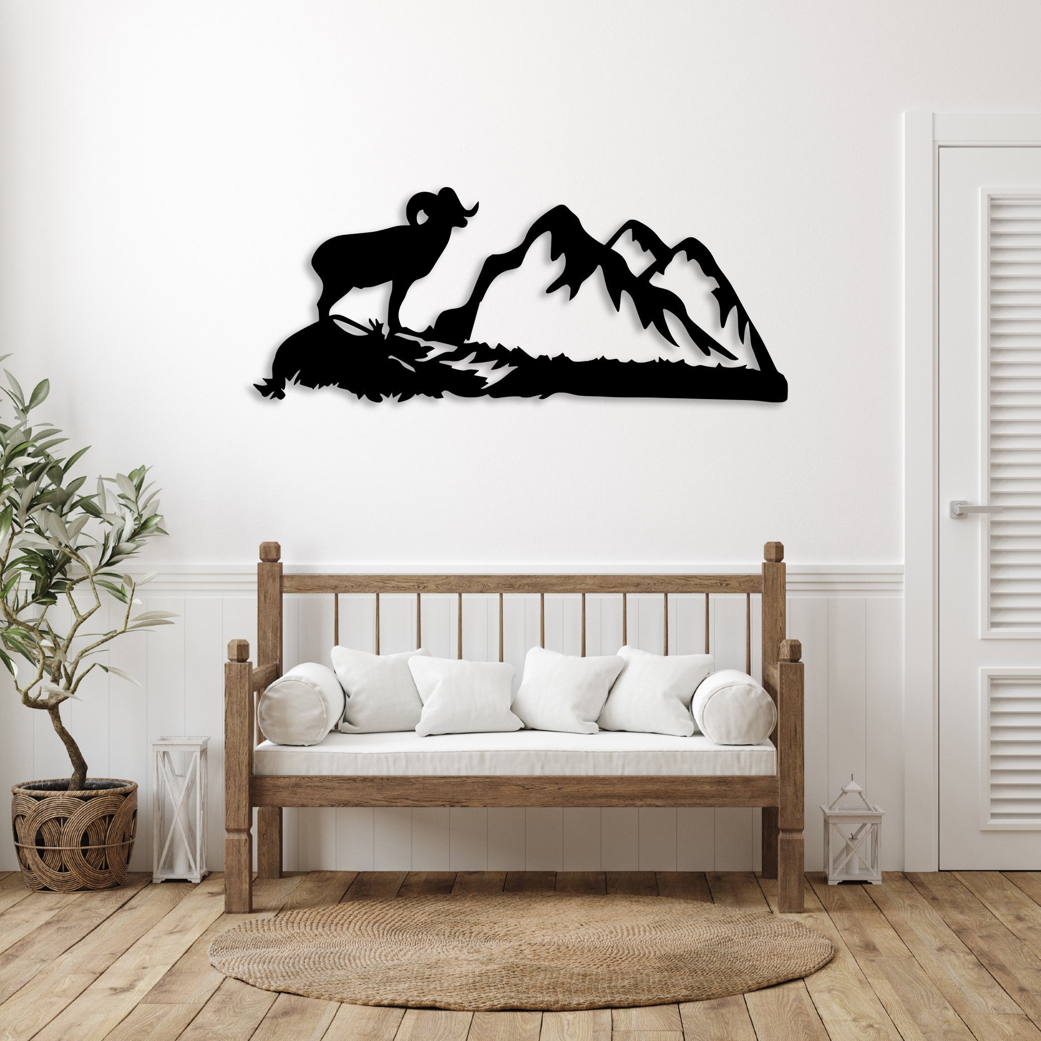 Big Horn Sheep - Metal Wall Art
