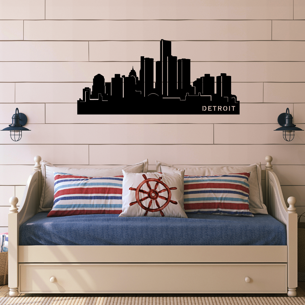 Detroit Skyline - Metal Wall Art