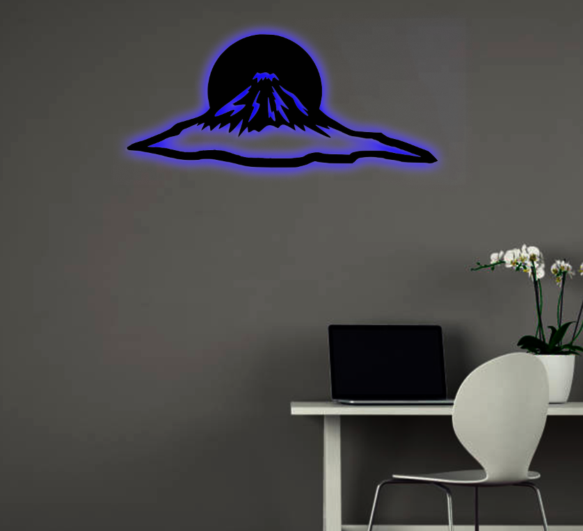 Mount Fuji Sunset - Metal Wall Art