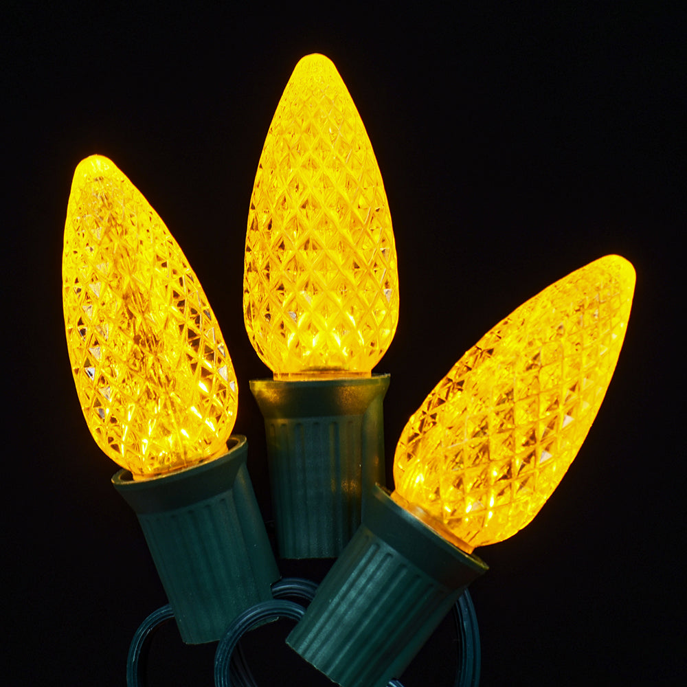 LED C9 Faceted Twinkle Bulb