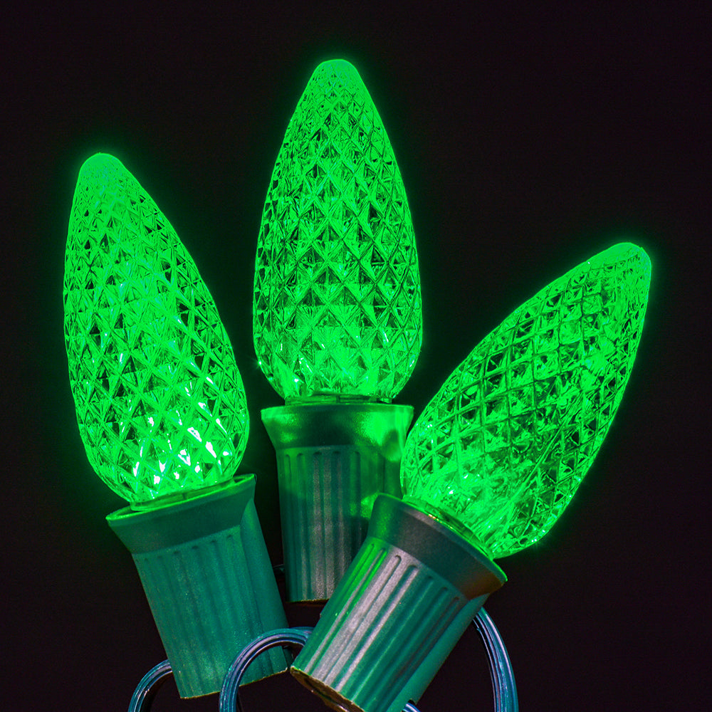 LED C9 Faceted Twinkle Bulb