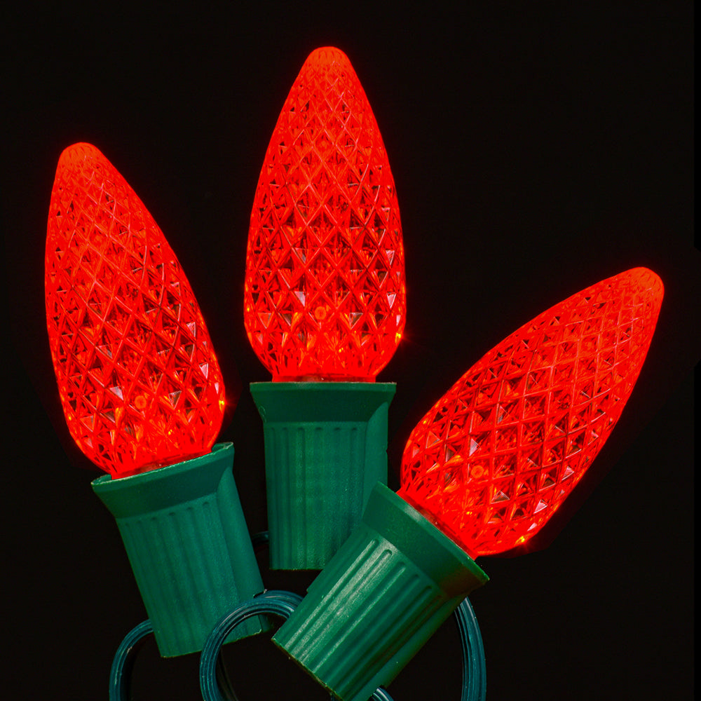 LED C9 Faceted Twinkle Bulb