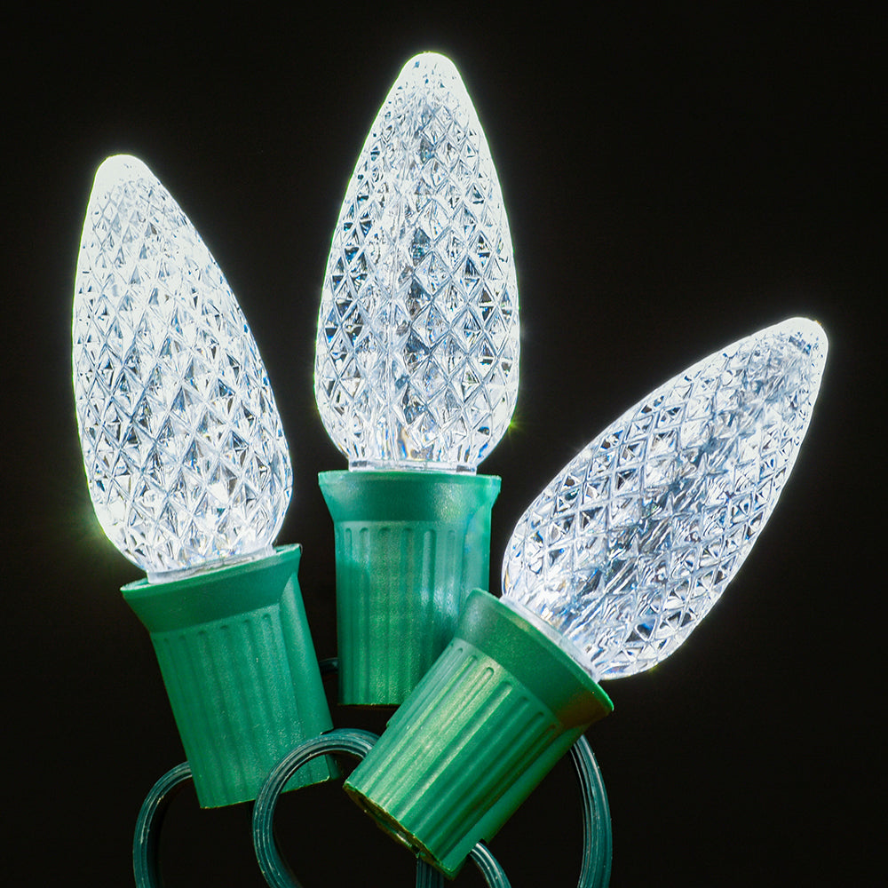LED C9 Faceted Twinkle Bulb