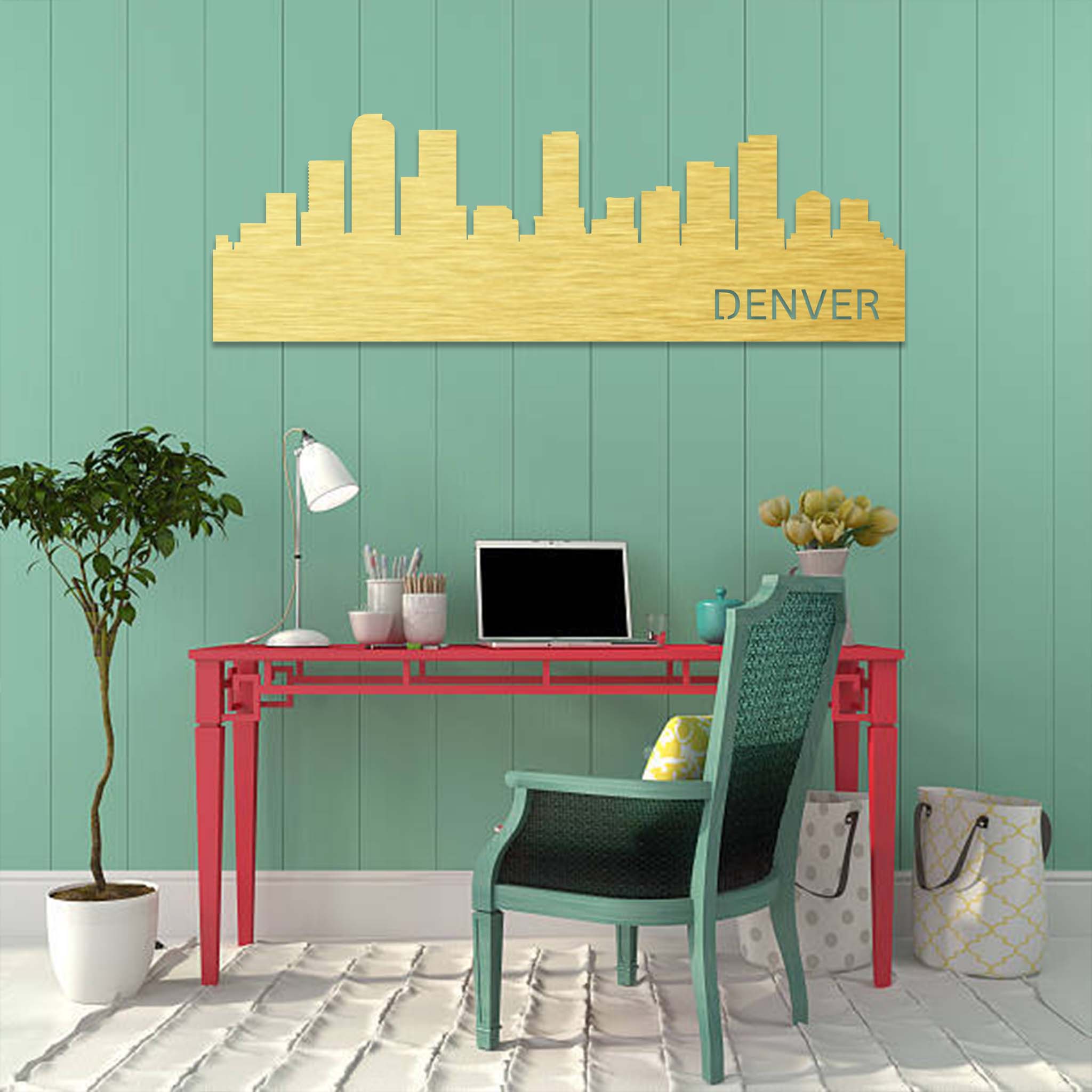 Denver Skyline - Metal Wall Art