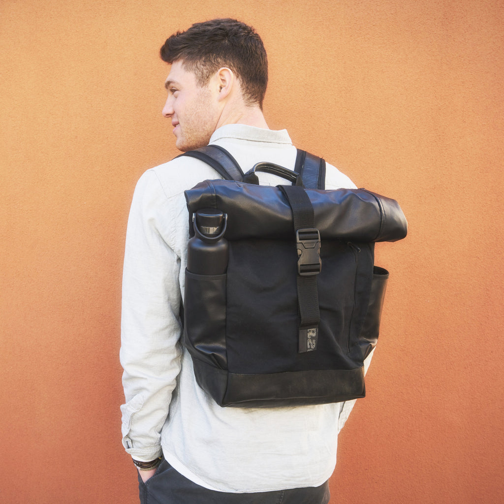 Recycled Tire & Vinyl Backpack