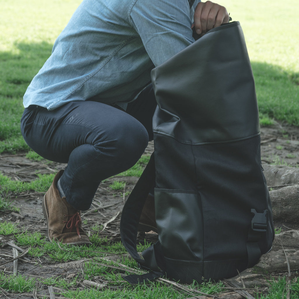 Recycled Tire & Vinyl Backpack
