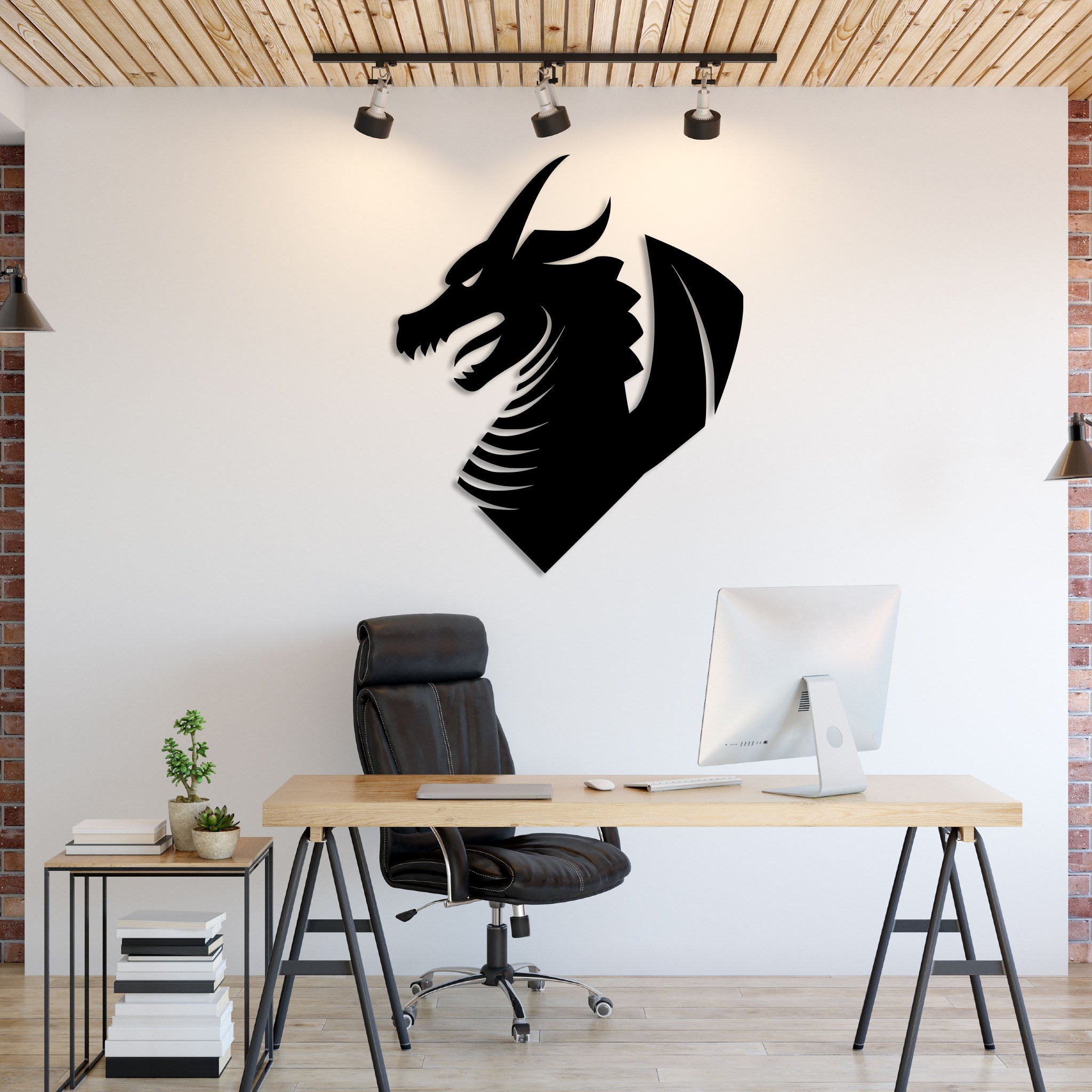 Dragon Head - Metal Wall Art