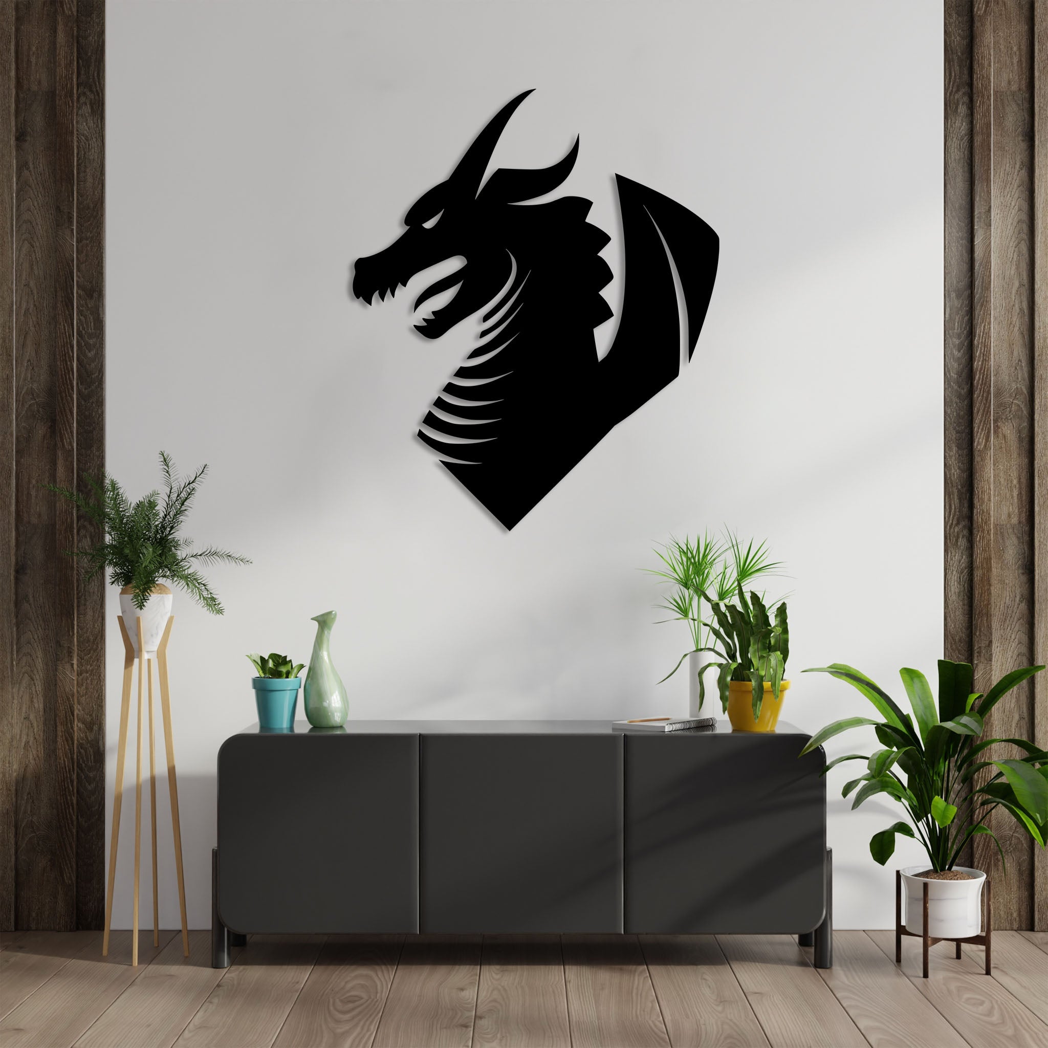 Dragon Head - Metal Wall Art