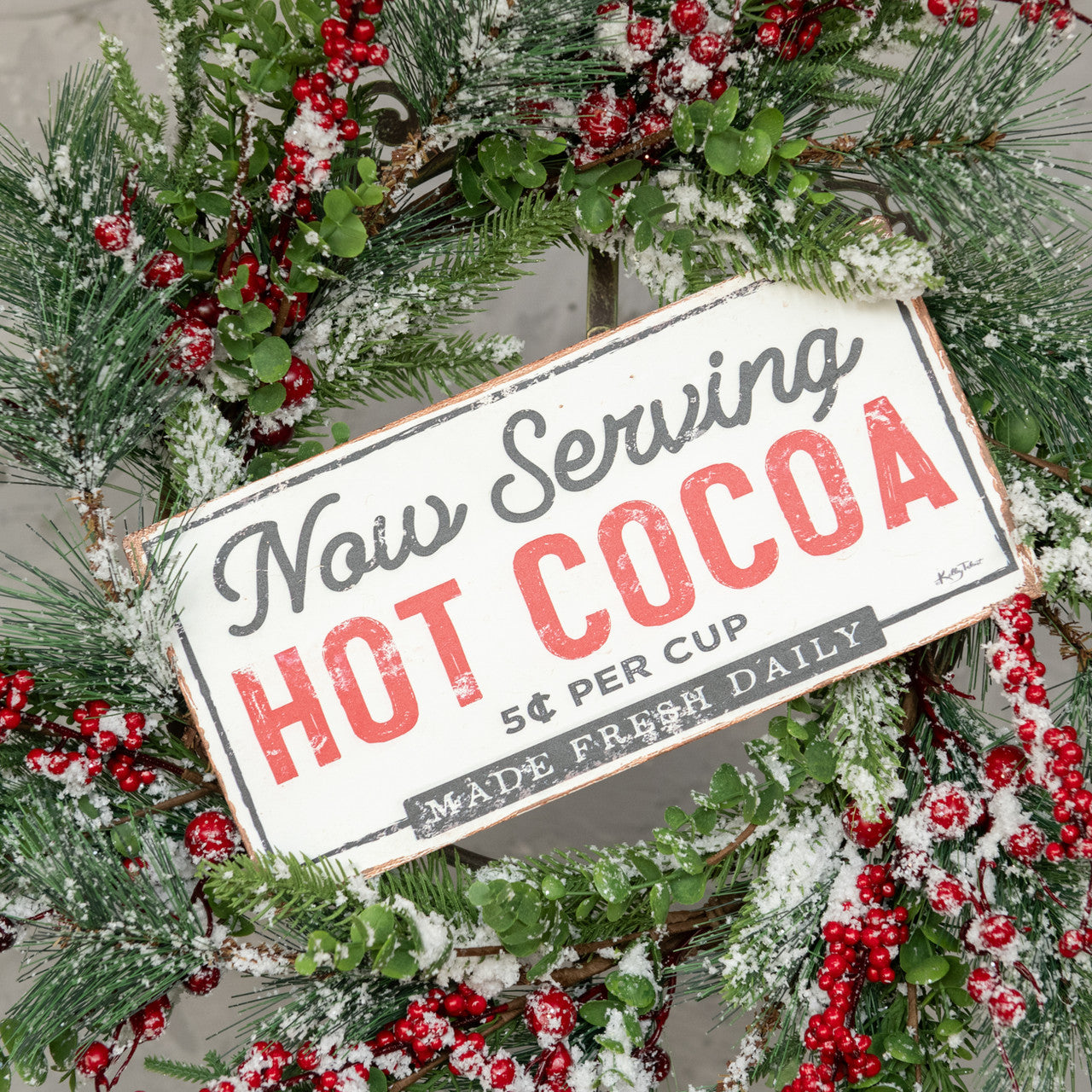 Serving Hot Cocoa Sign
