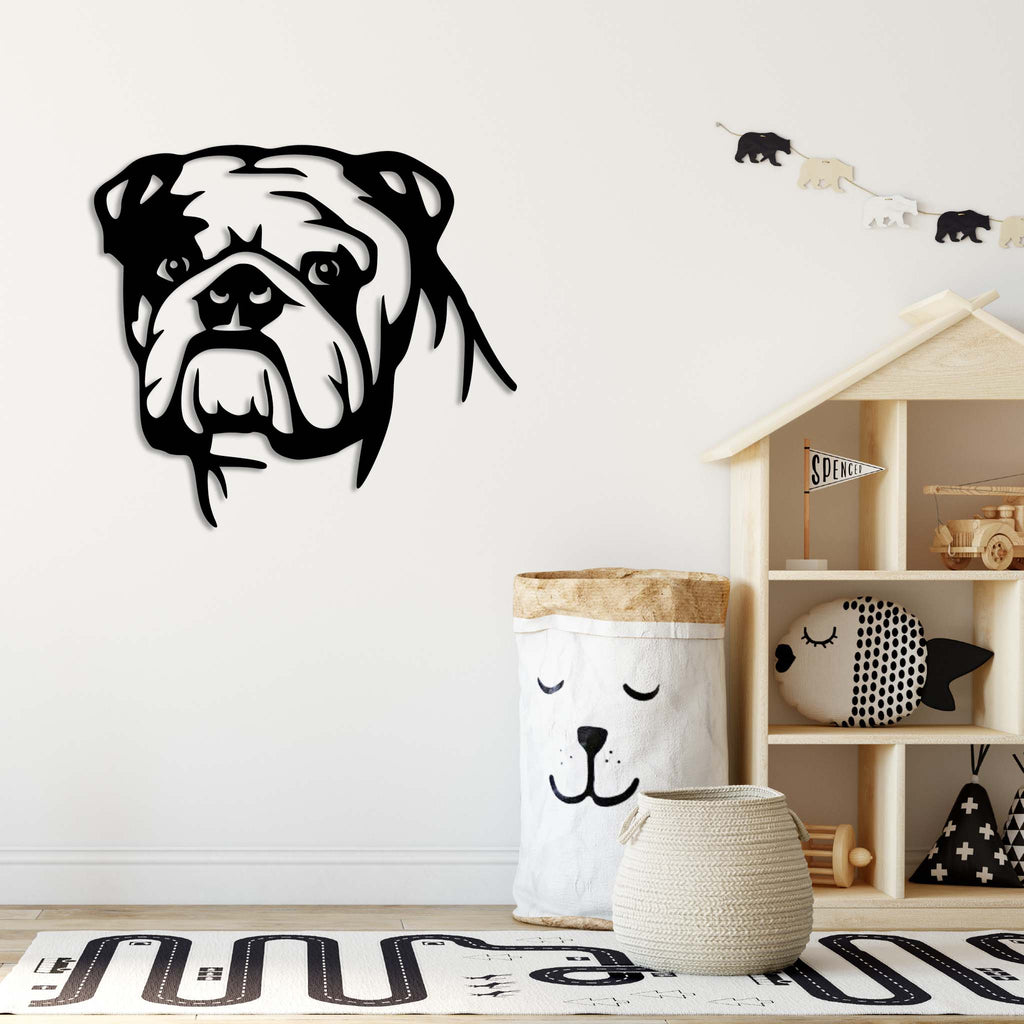 English Bulldog - Metal Wall Art