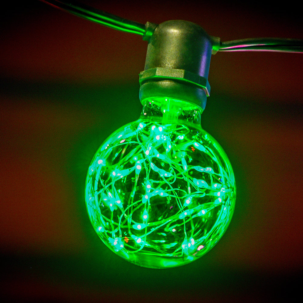 G125 Plastic Globe Bulb with Fairy Lights Inside