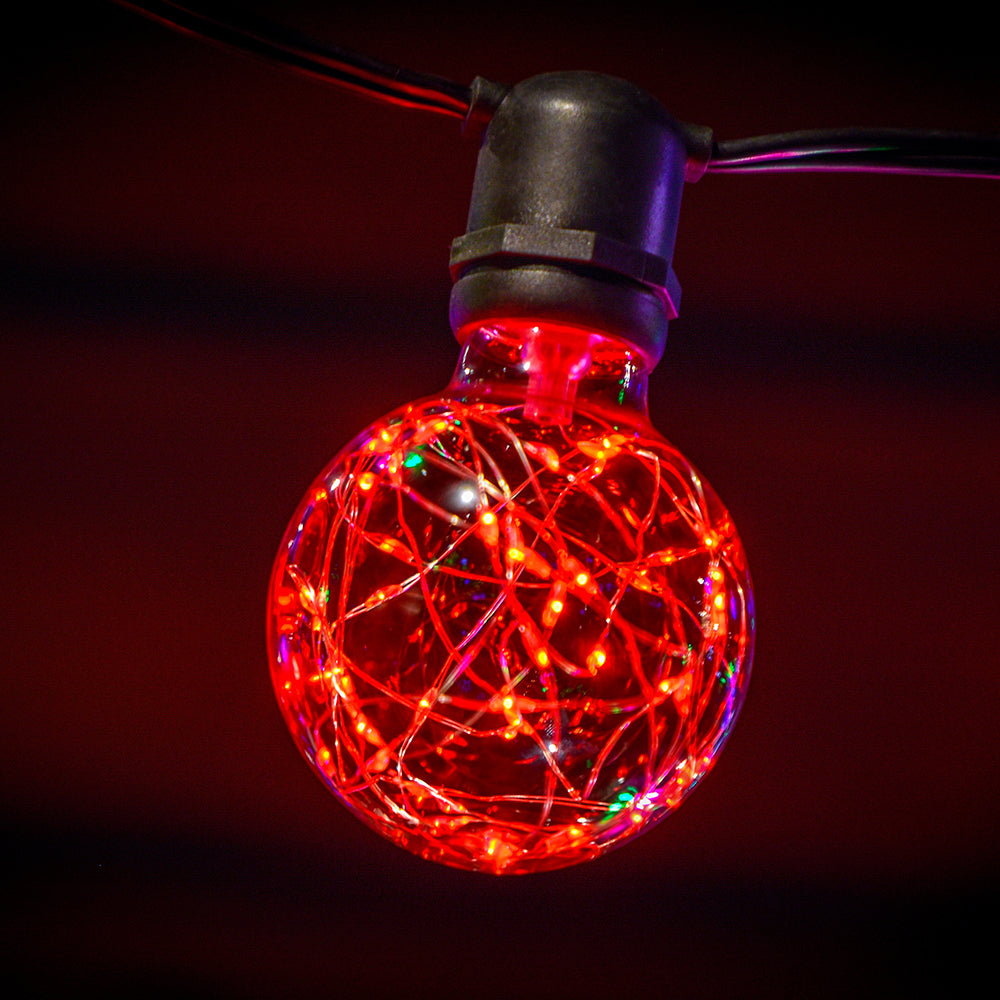 G125 Plastic Globe Bulb with Fairy Lights Inside