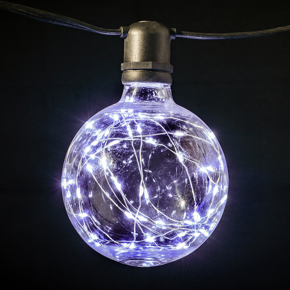 G125 Plastic Globe Bulb with Fairy Lights Inside