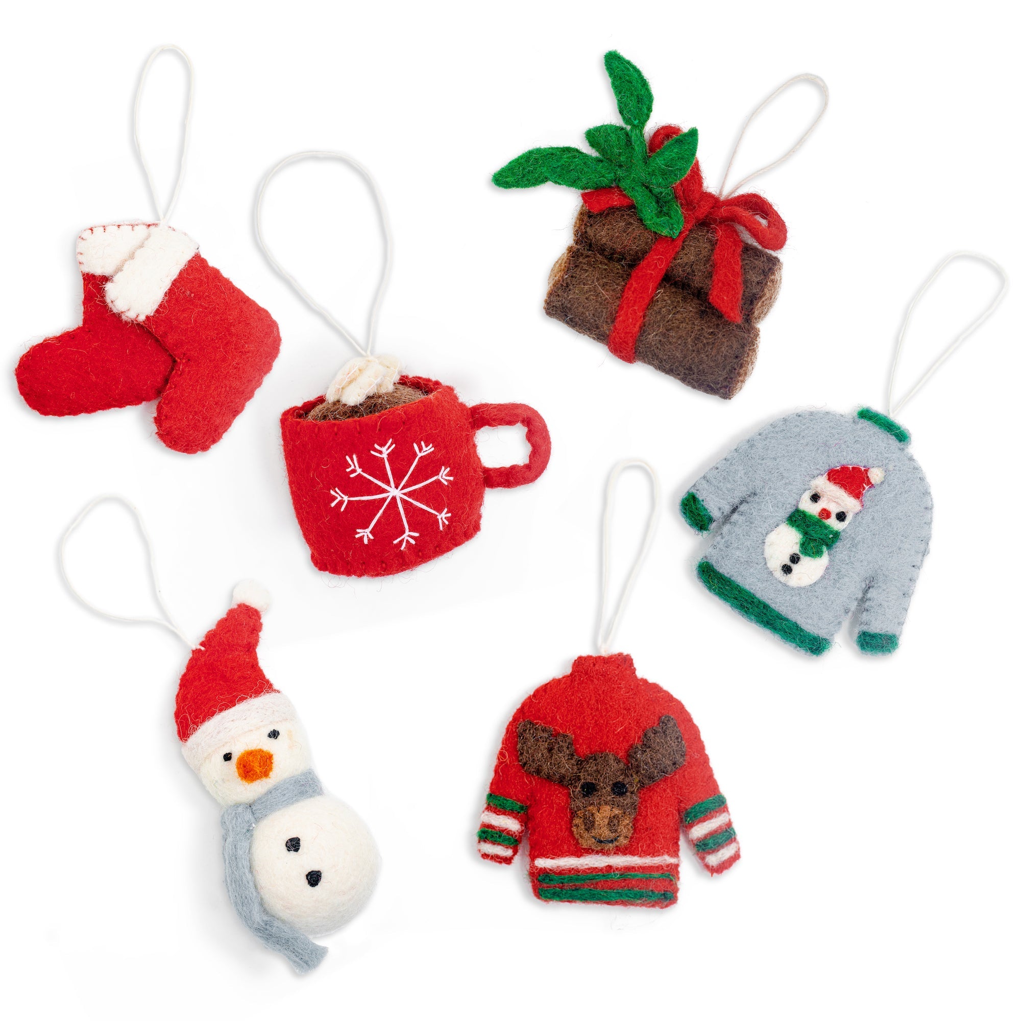 Felt Cozy Winter Ornaments