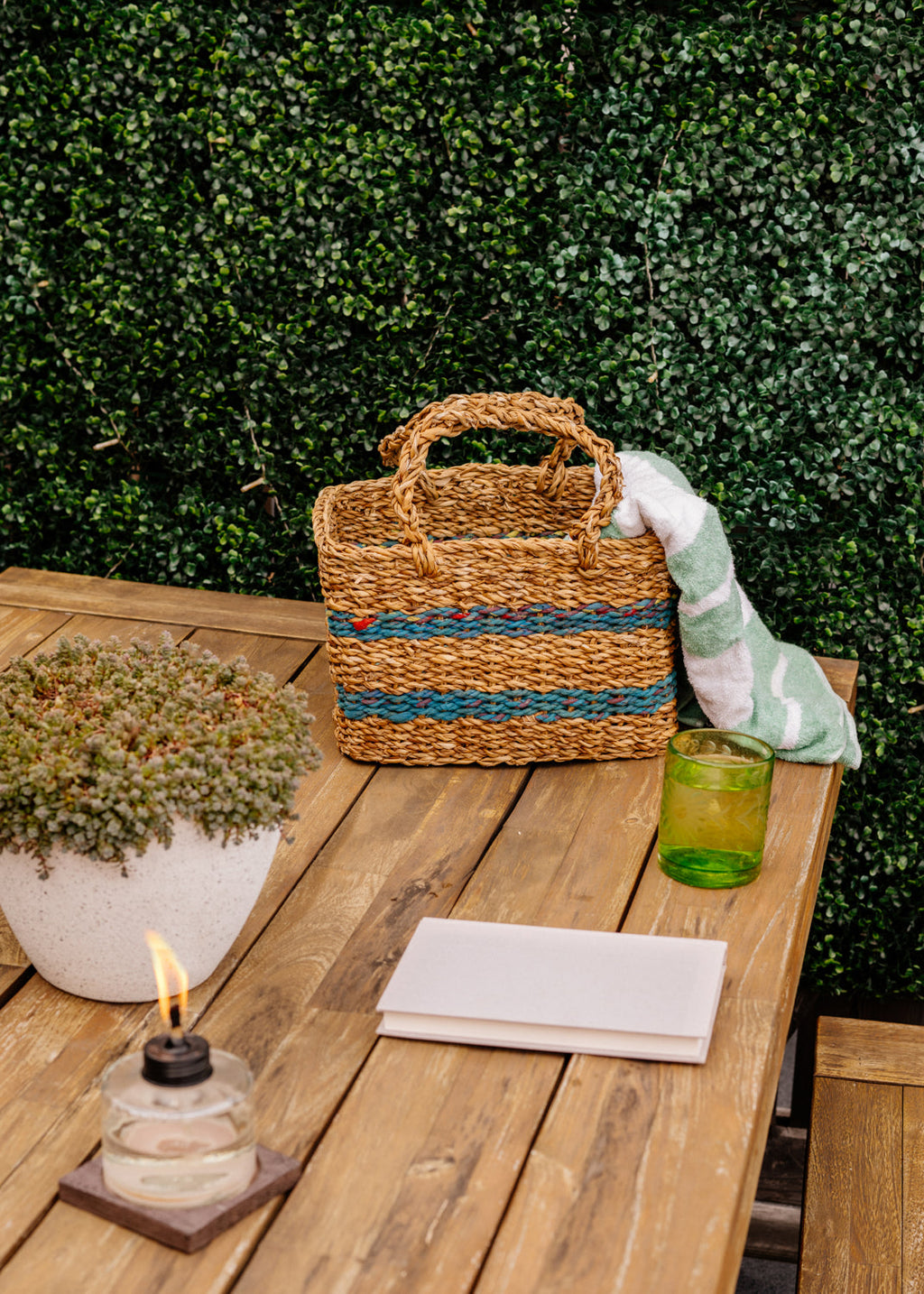 Recycled Sari Summer Basket