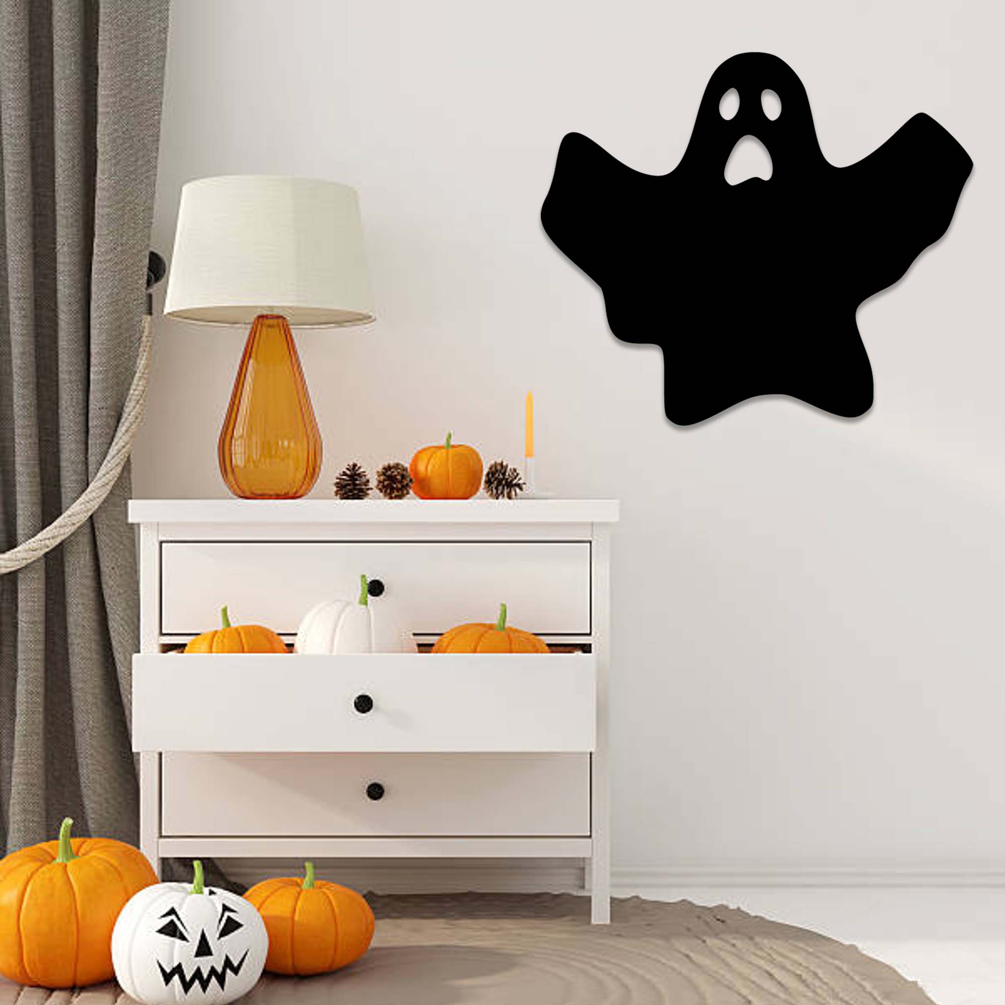 Spooky Ghost - Metal Wall Art