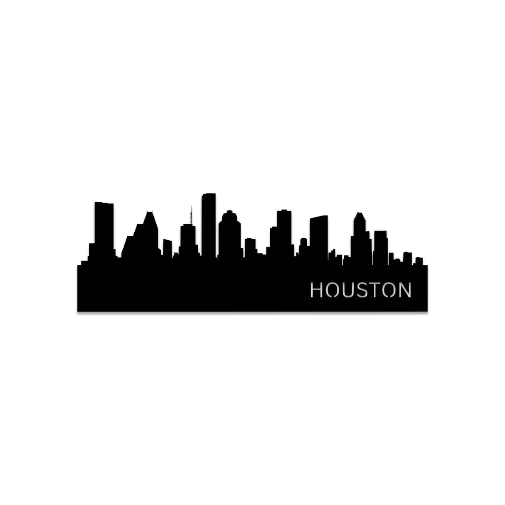 Houston Skyline - Metal Wall Art