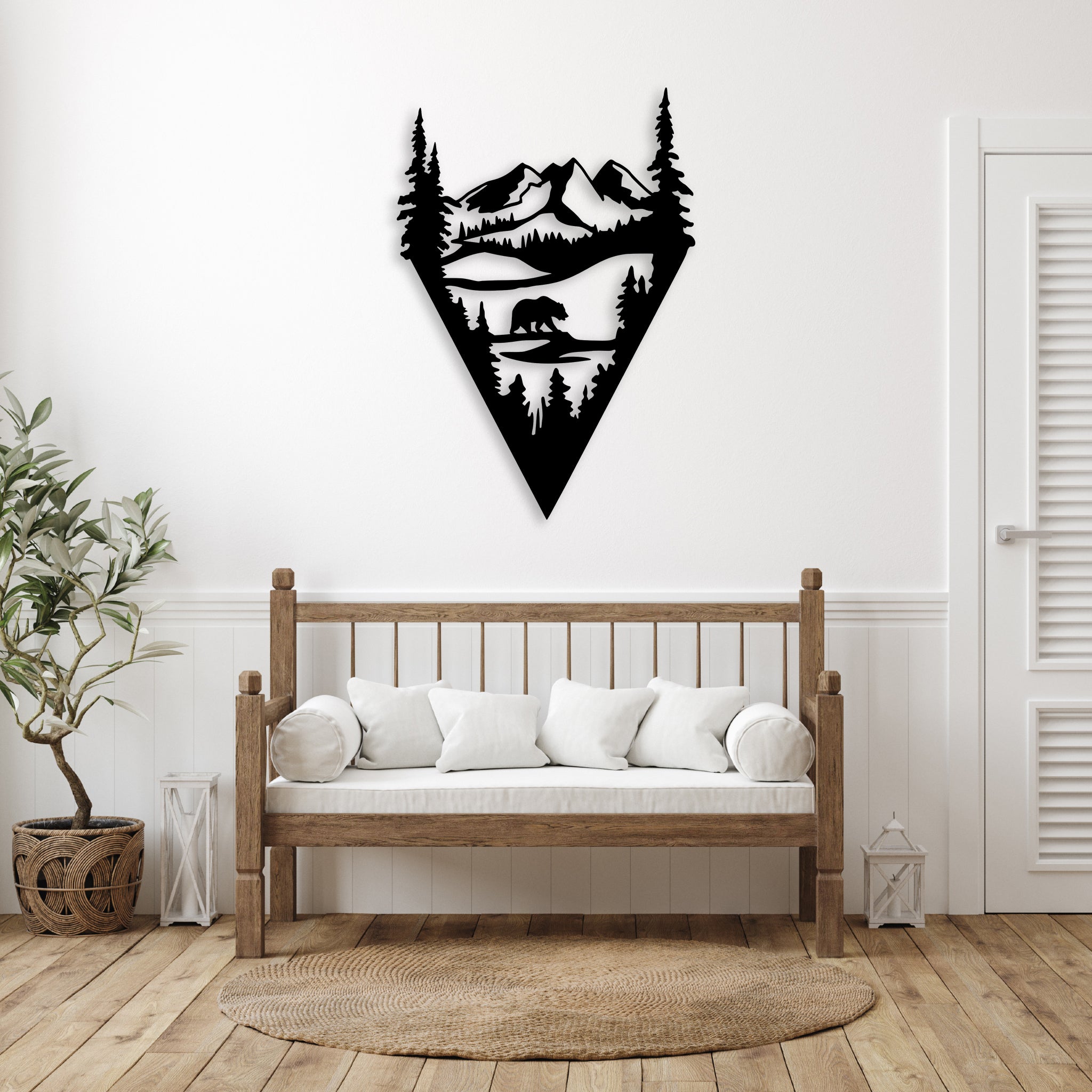 Lake Bear - Metal Wall Art