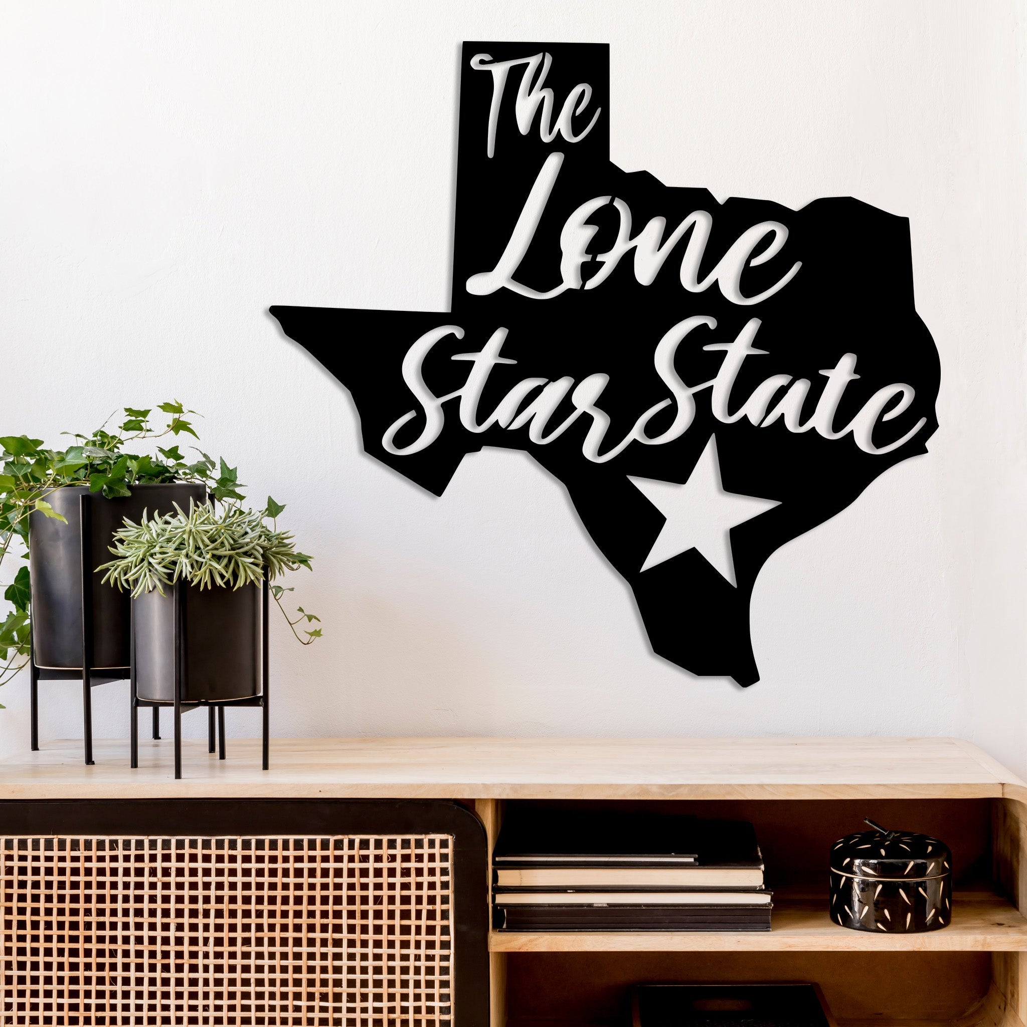 Lone Star State Texas - Metal Wall Art