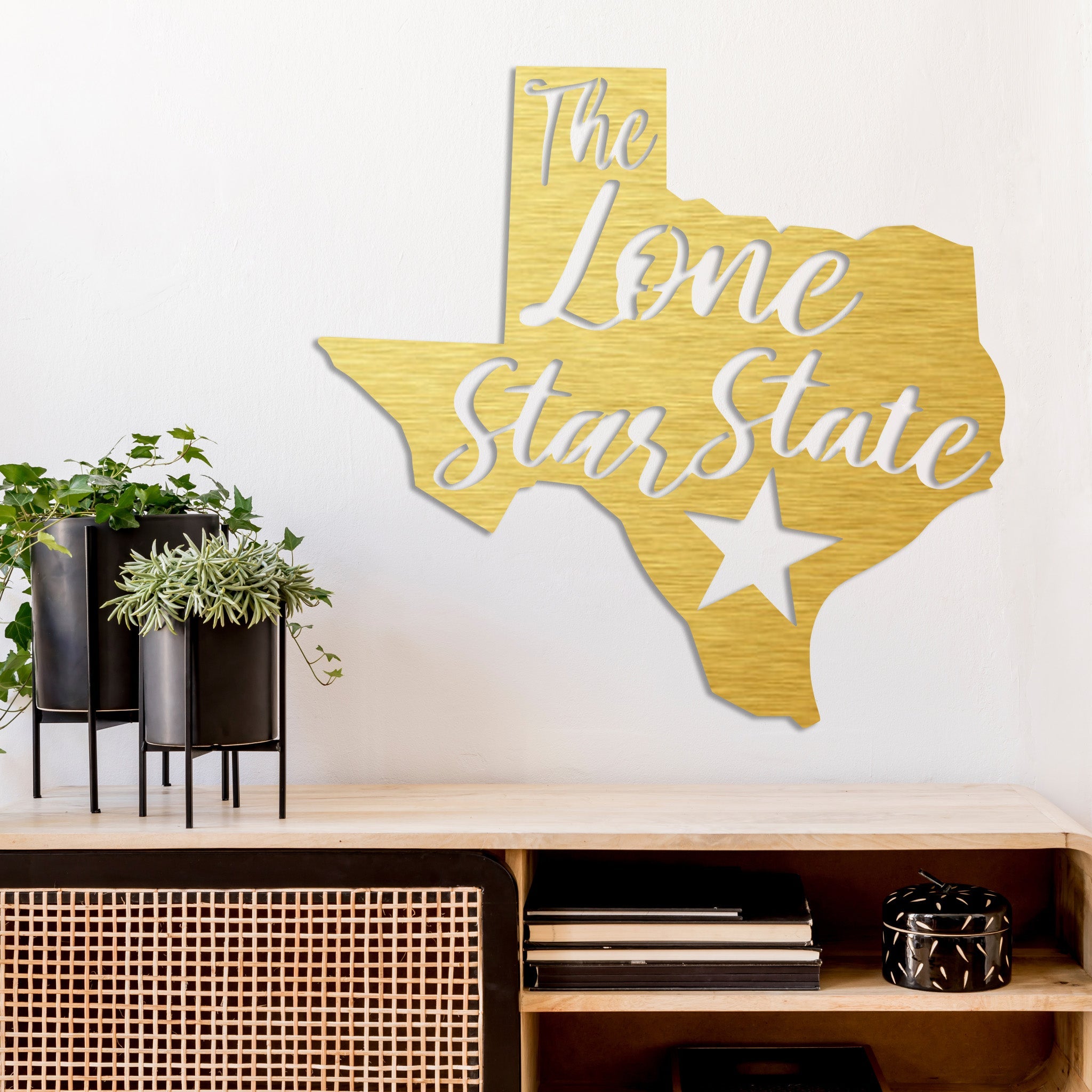 Lone Star State Texas - Metal Wall Art