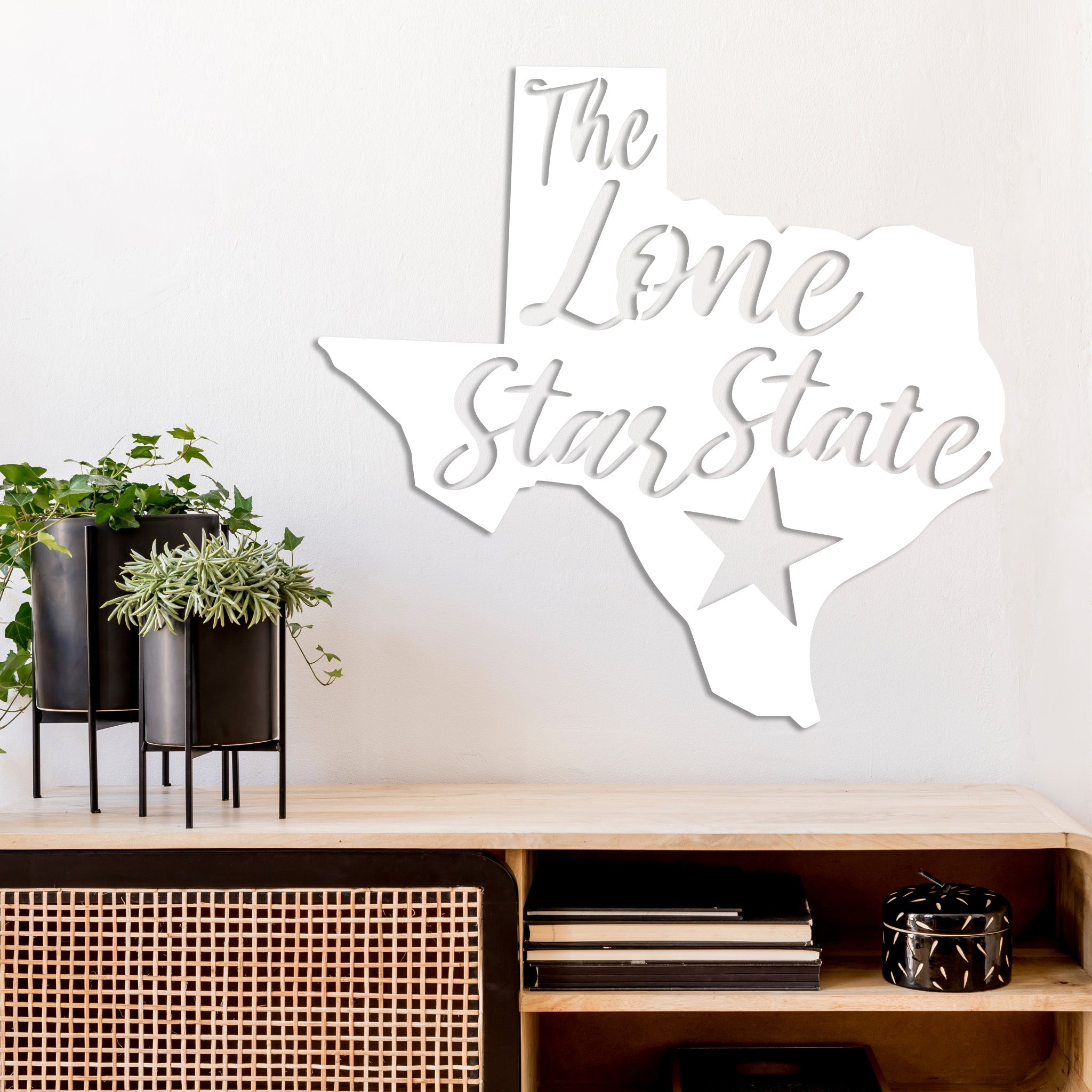 Lone Star State Texas - Metal Wall Art