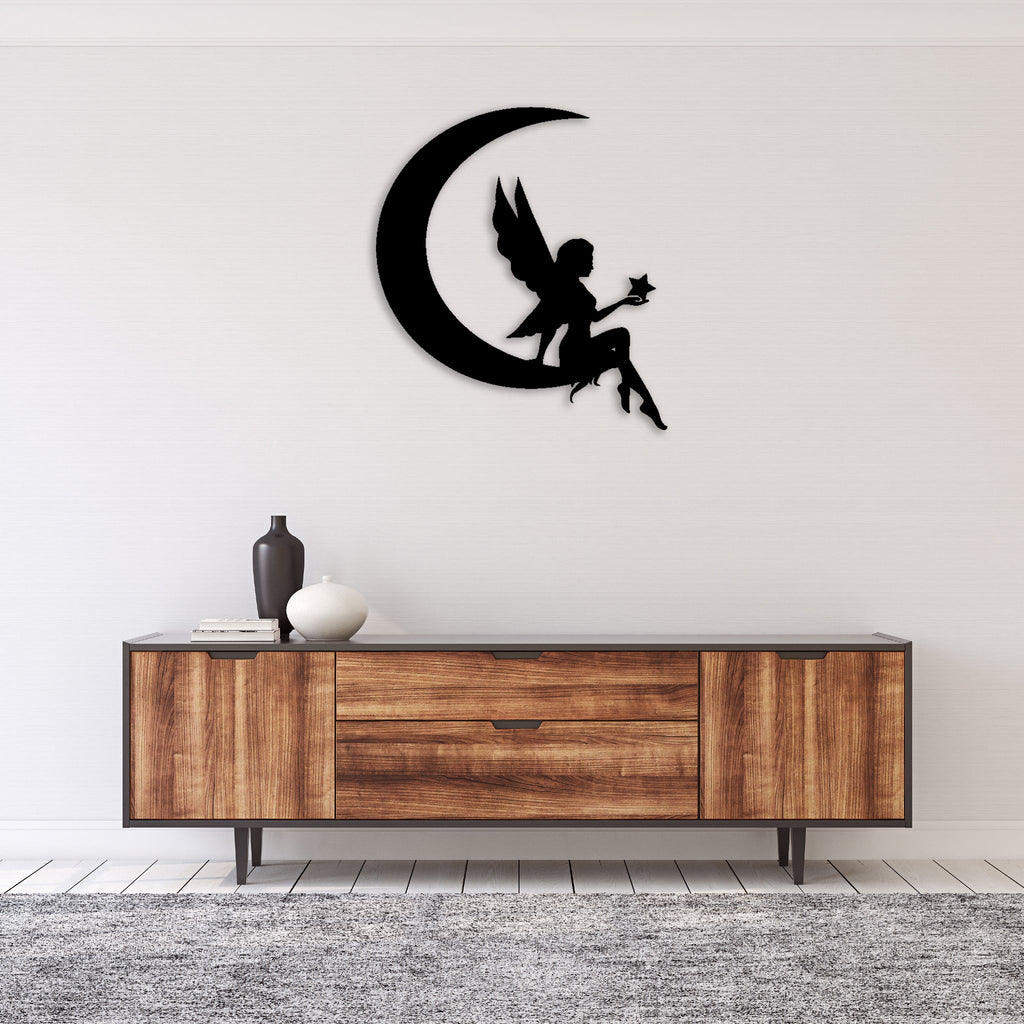 Fairy Moon - Metal Wall Art