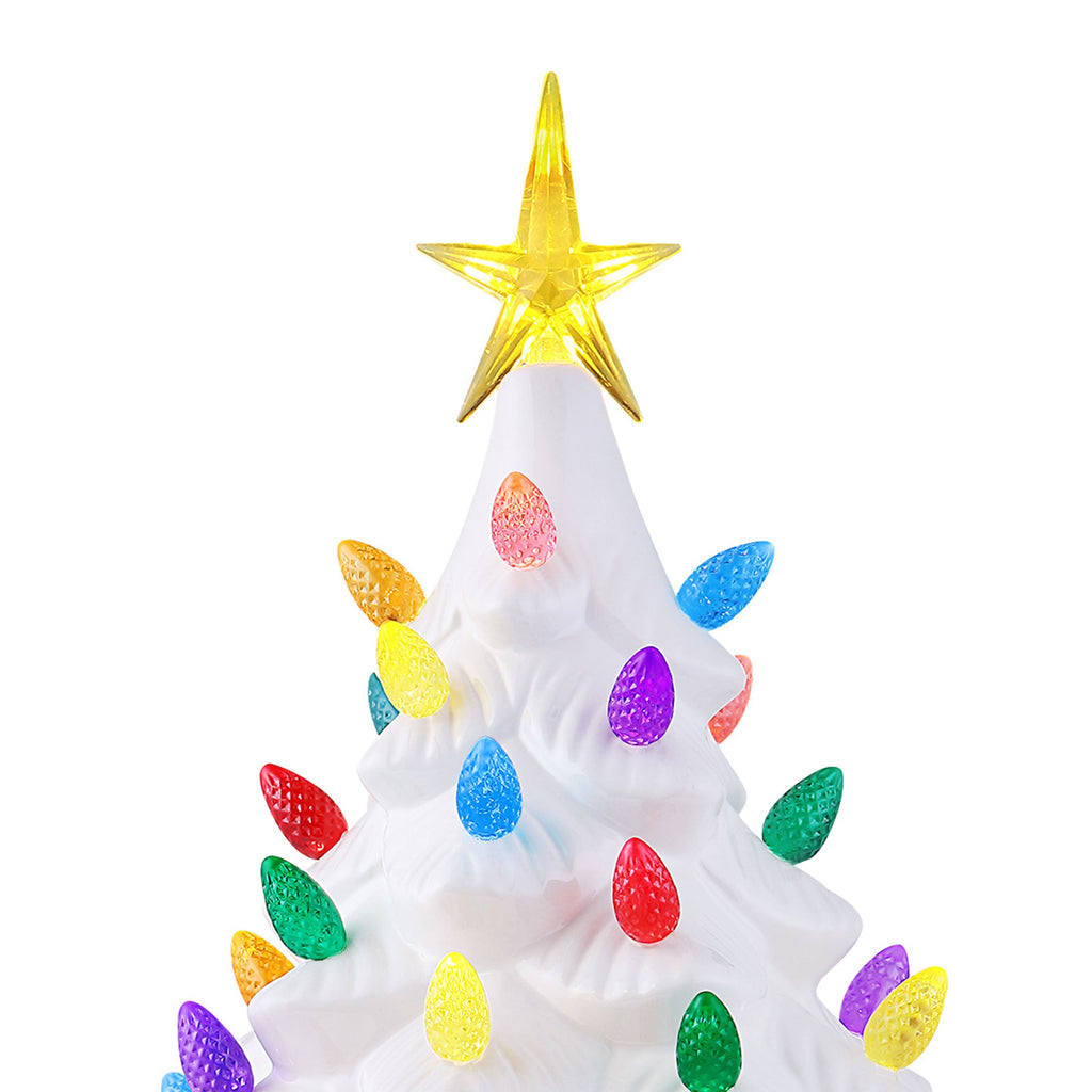 24 in. Nostalgic Ceramic Tree - White