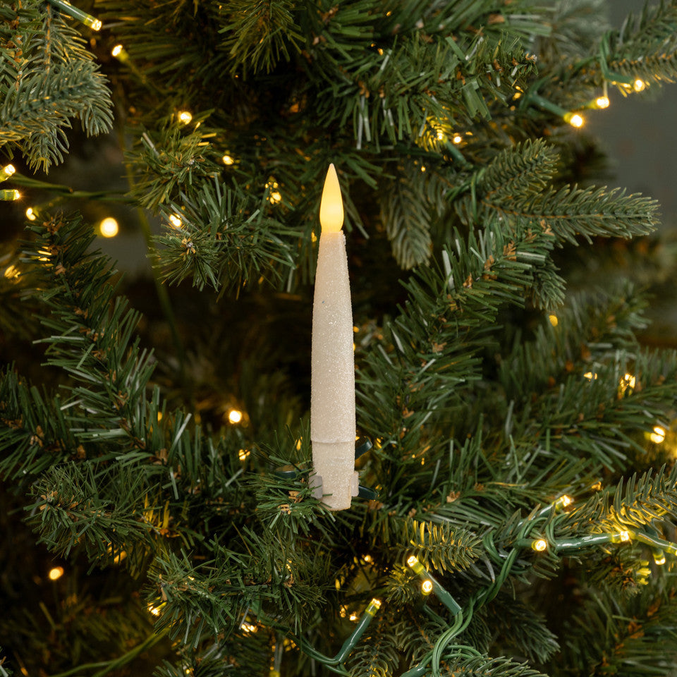 Cream Shimmer Clip On LED Candles