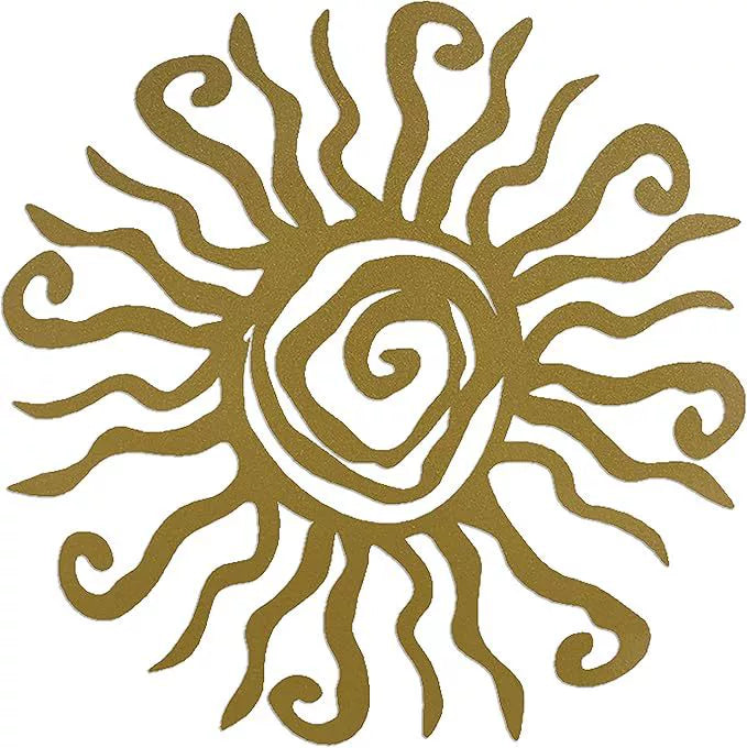 Wacky Sun Metal Wall Art