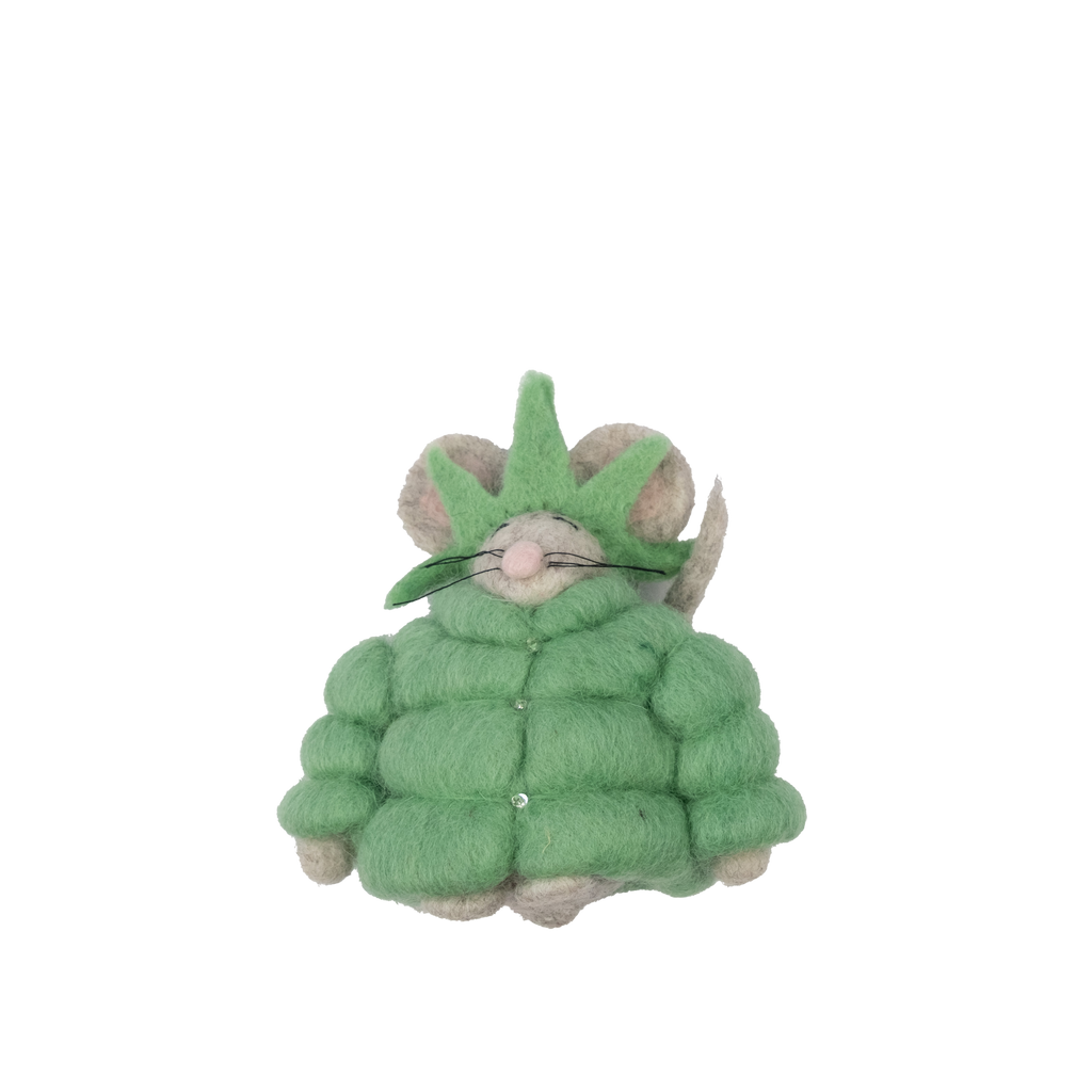 Felt Puffer Coat Statue of Liberty Mouse Ornament