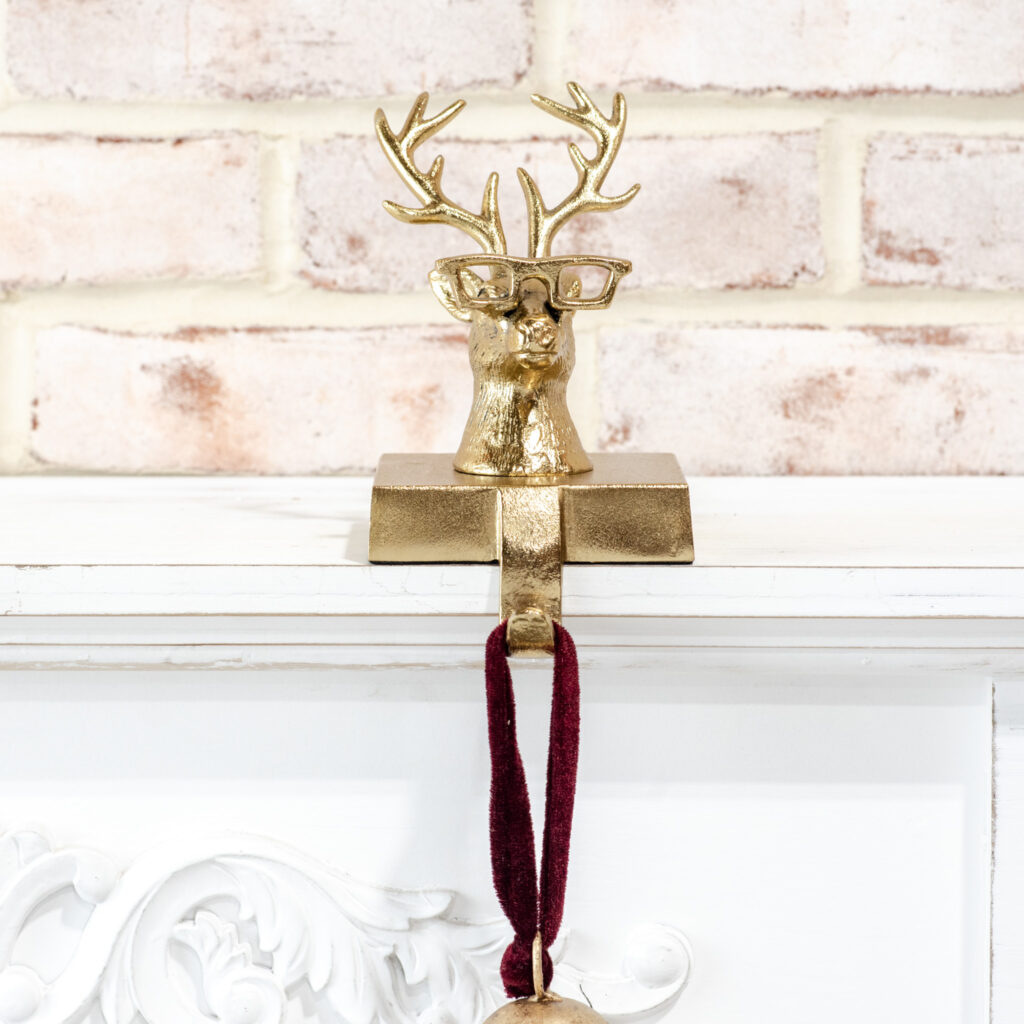 Eyeglass Reindeer Stocking Holder