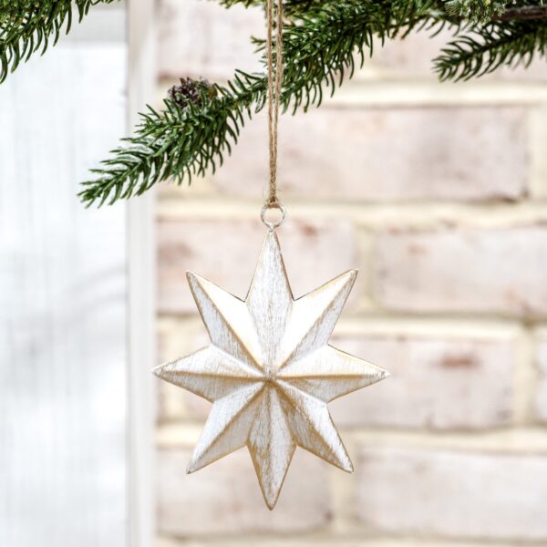 Gold North Star Ornament