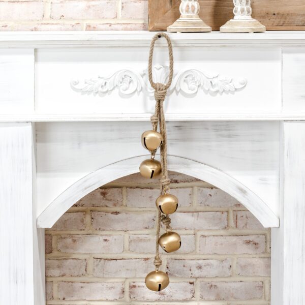 Antique Bell w/ Jute Hanger