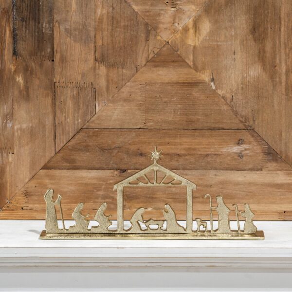 Gold Nativity Scene