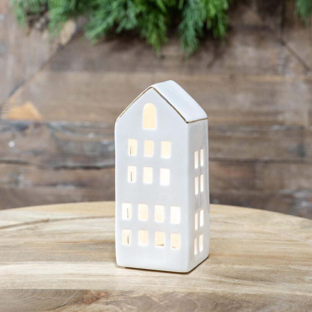Ceramic Light Up City House