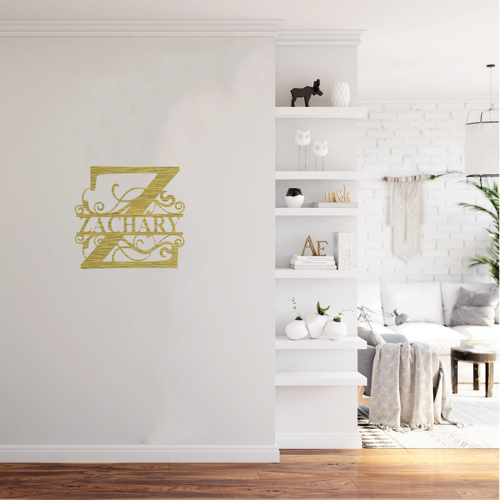 Personalized Monogram - Metal Wall Art