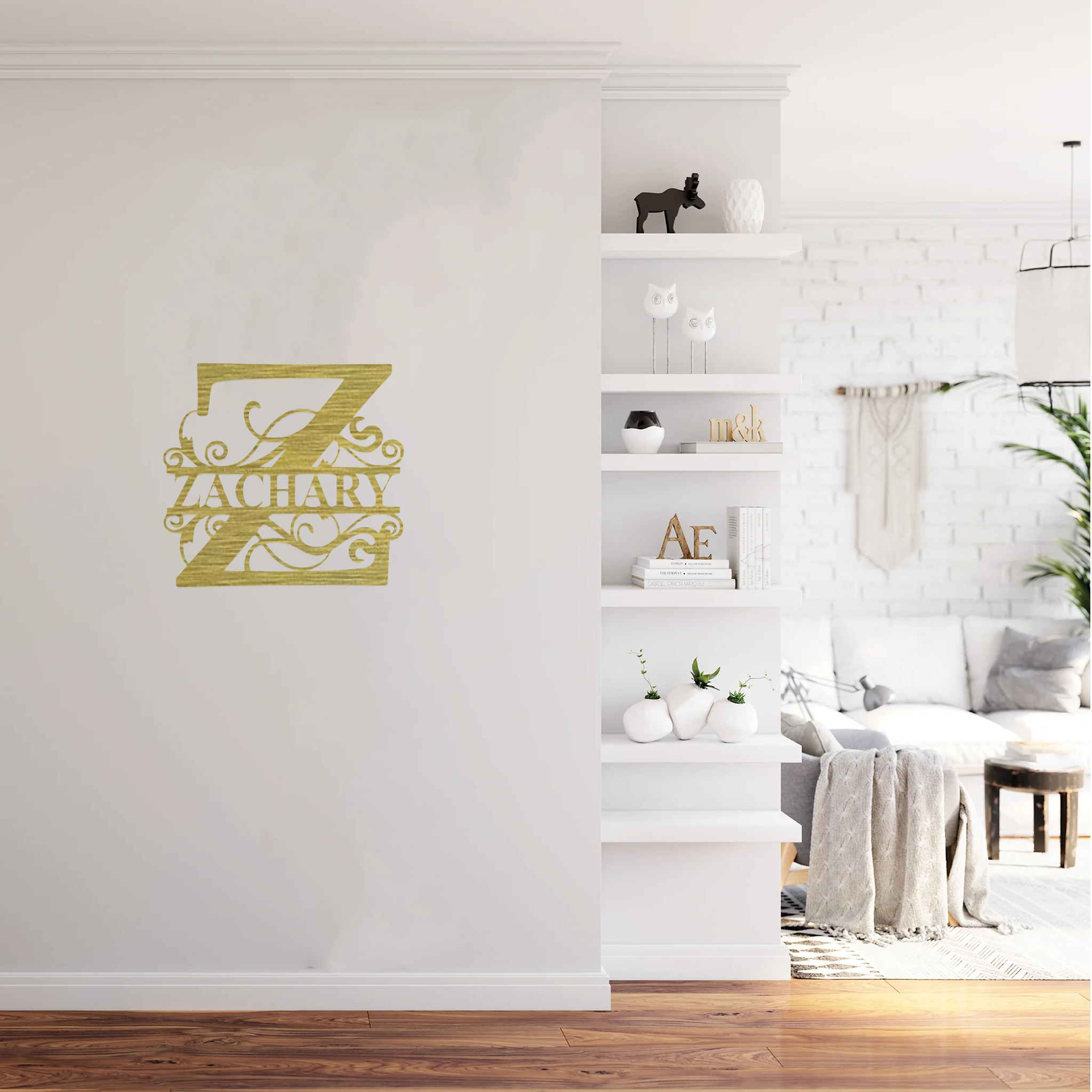 Personalized Monogram - Metal Wall Art