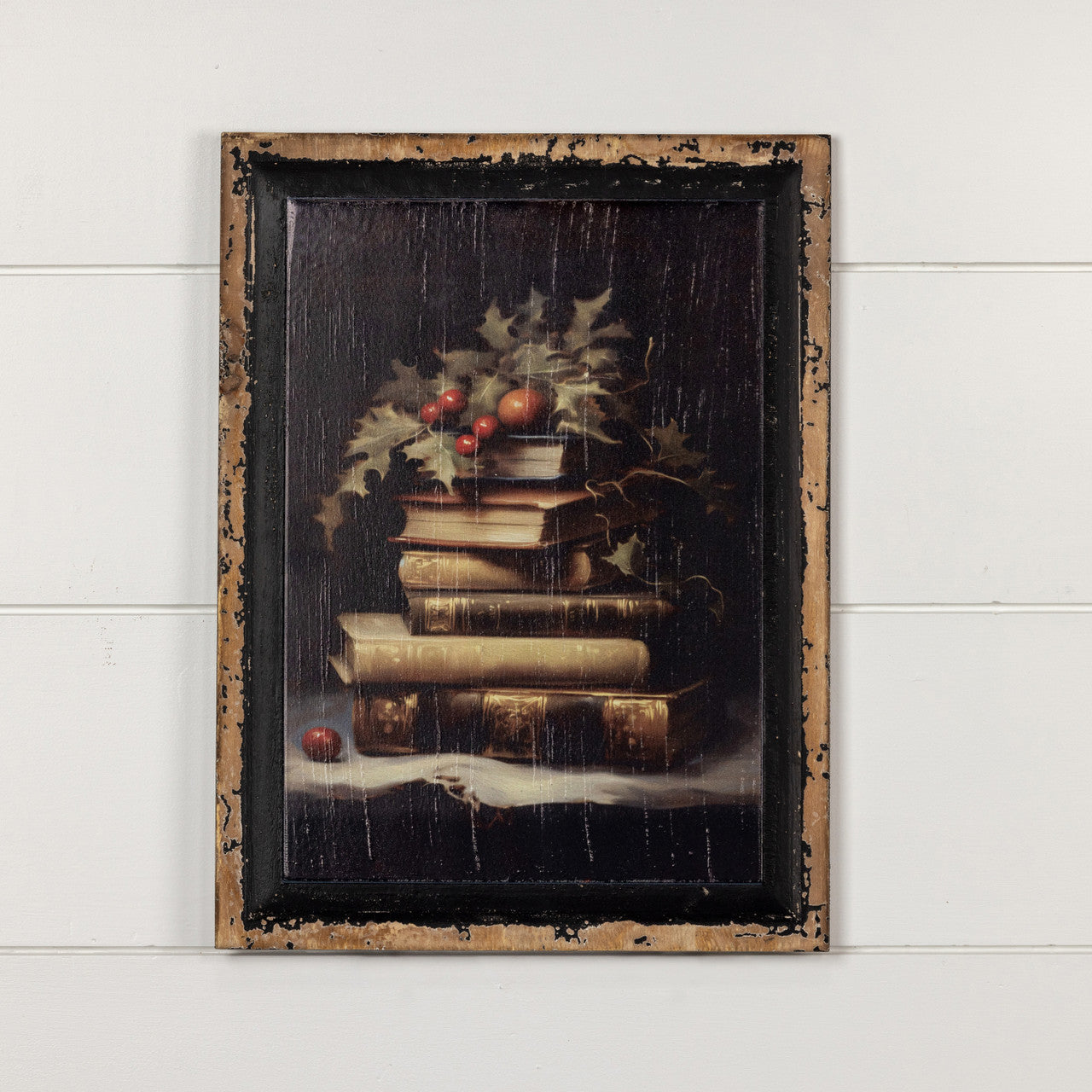 Holly Bookstack Print