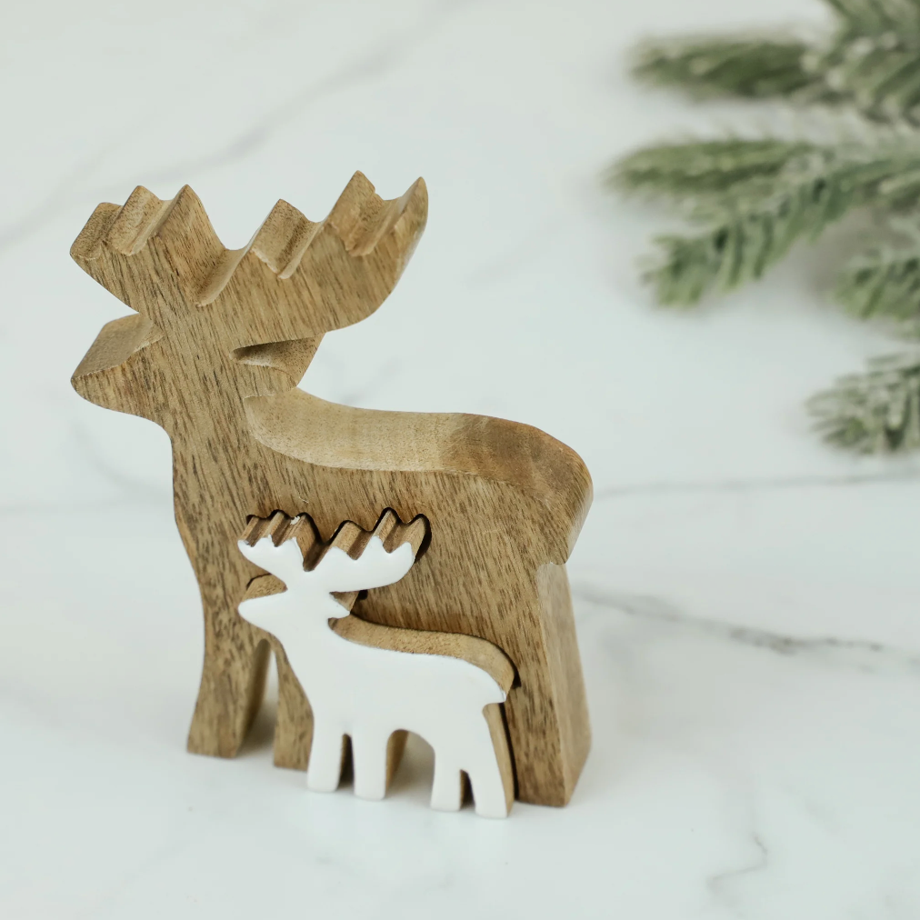 Wood Deer Cutout