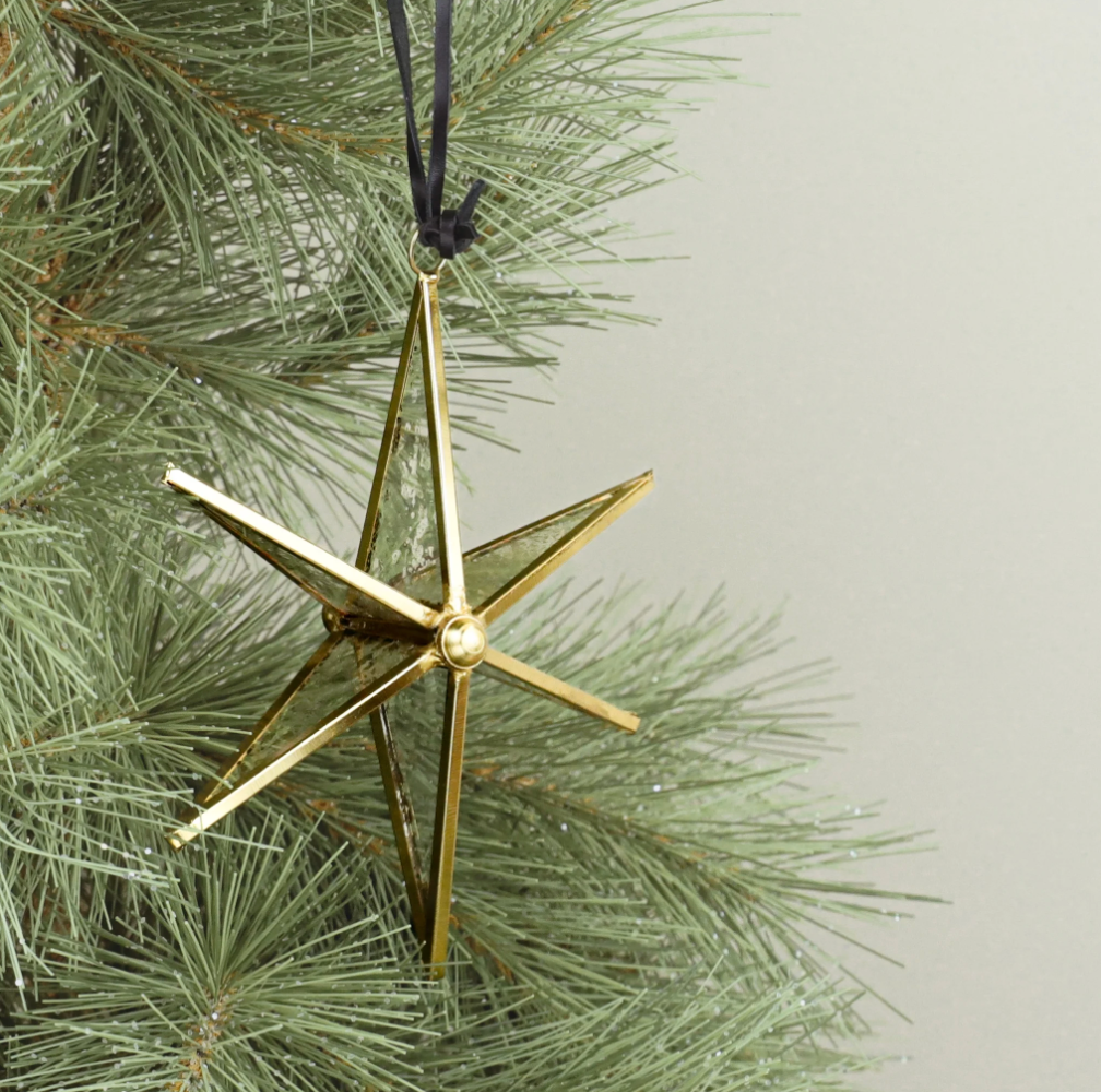 Glass Hanging Star