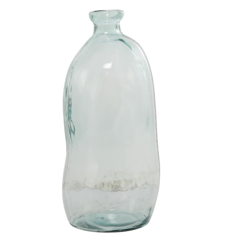 Blue Recycled Glass Handmade Vase