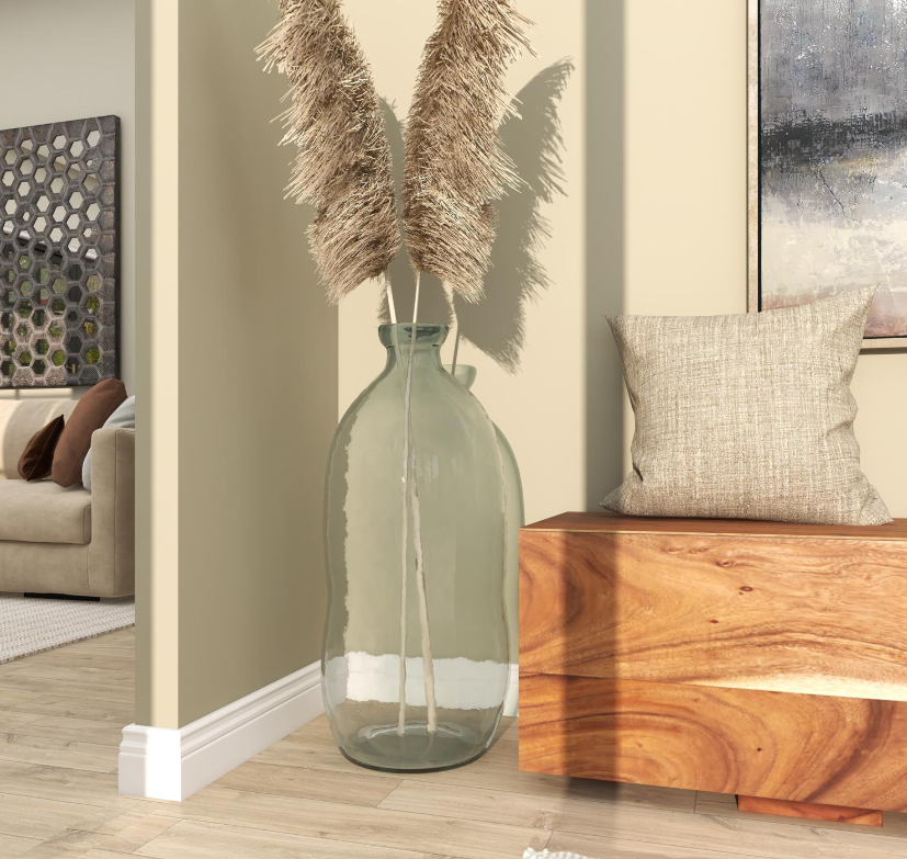 Blue Recycled Glass Handmade Vase