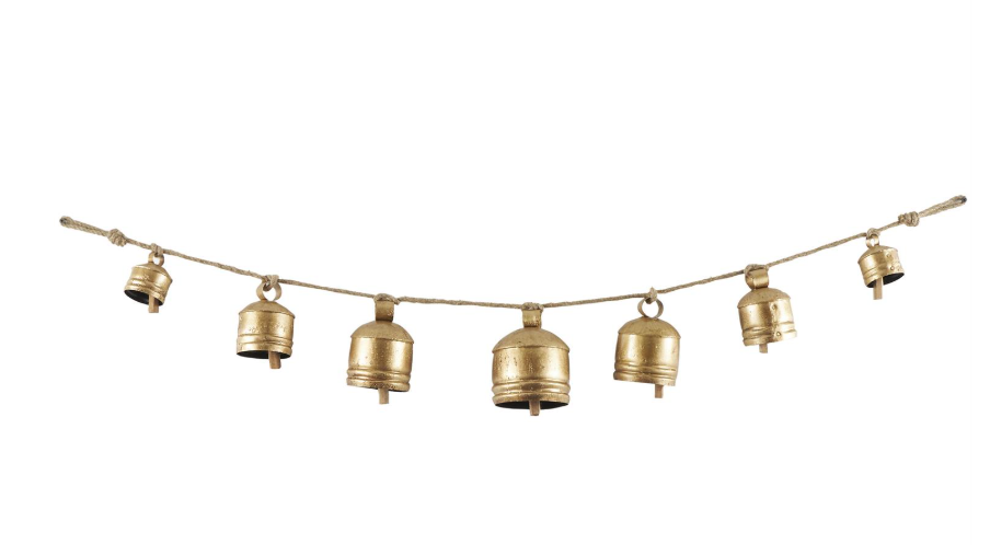 Hanging Gold Metal Tibetan Bells