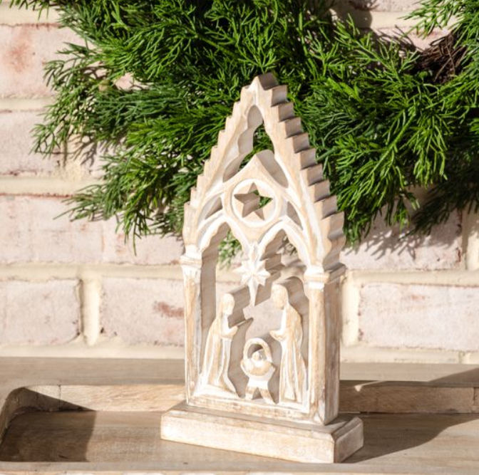 Wooden Arch Nativity