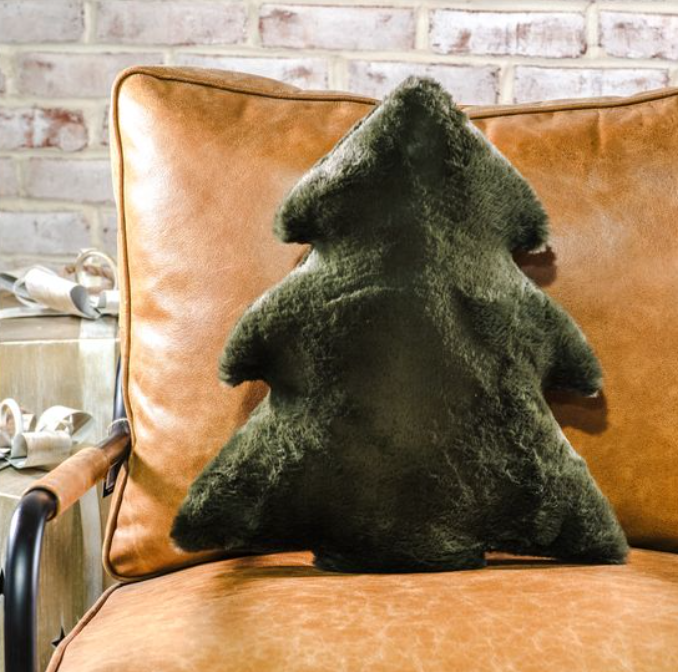 Soft Green Tree Pillow