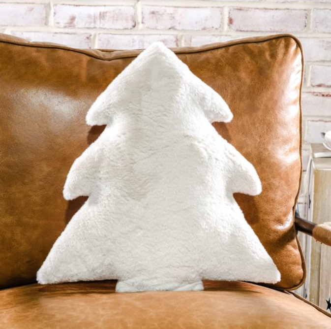 Soft White Tree Pillow