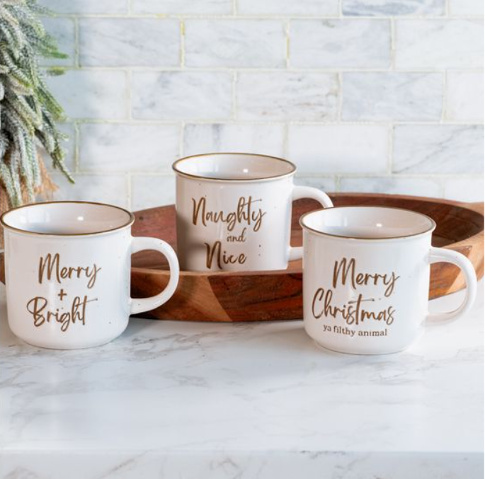 Holiday Phrase Mugs